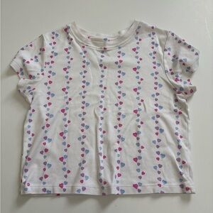 Roller Rabbit Falling Hearts Baby Tee Size Small